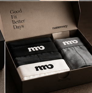 Open box with folded product